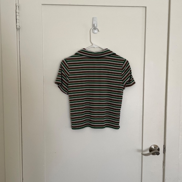 Jaded London Mila Stripe Polo Shirt UK 8/ US S - Picture 6 of 9